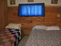 Green Cabin Bedroom